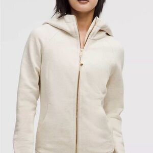 Lululemon Athletica Off-White Zip-Up Hoodie